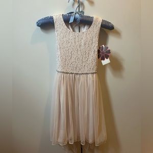 Girls Champagne Formal dress size 6